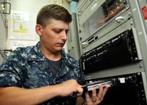 Crystal Group RS375T rugged servers in use on a U.S. Navy submarine. Photo credit: U.S. Navy