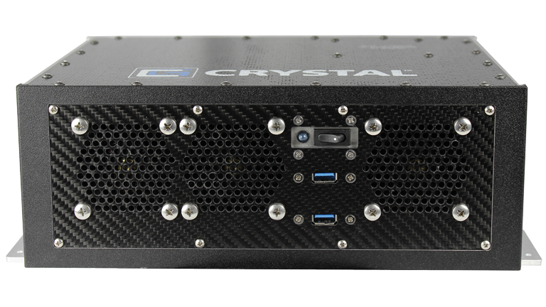 RE1312 Rugged Embedded Computer by Crystal Group - Front View