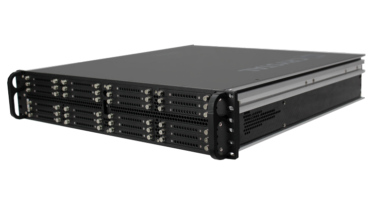 RS2616PS18 Rugged 2U carbon fiber Server, Front Right View