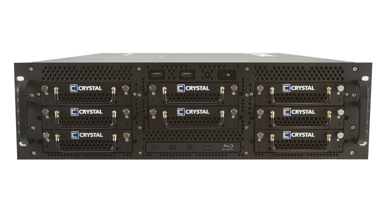 RS378L24 Rugged Rackmount 3U Server by Crystal Group - Front View