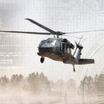 Military helicopter using rugged carbon fiber server